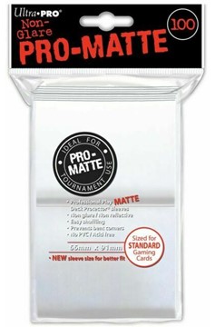 Ultra Pro: Deck Protector Sleeves - Pro Matte Clear Standard 100ct