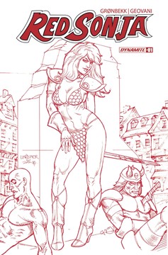 Red Sonja 2023 #1 Cover Zs 10 Copy Last Call Incentive Linsner Red Line Art