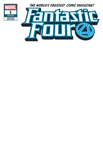 Fantastic Four #1 Blank Variant (2018)