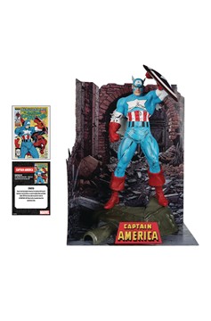 McFarlane Marvel Wave 1 Amazing Spider-Man #323 Captain America 1/6 Scale Figure