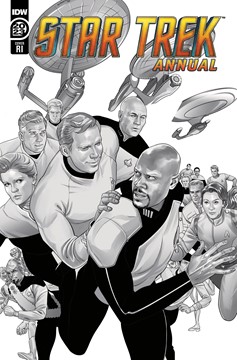 Star Trek Annual Cover D 1 for 10 Incentive B&W Stott (2023)