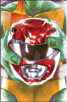 Power Rangers Teenage Mutant Ninja Turtles #1 Gino Montes Full-Art "Mike" Helmet Variant