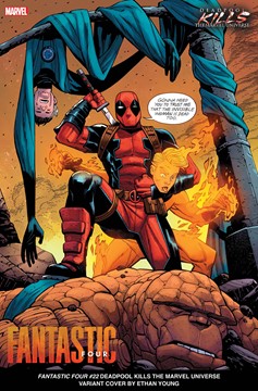 Fantastic Four #22 Ethan Young Deadpool Kills the Marvel Universe Variant (Blood Hunt) (Deadpool/Wolverine Weapon X-Traction)