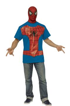 Marvel Spider-Man T-Shirt W/ Mask Medium