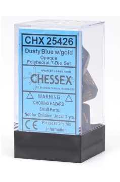 CHX25426 Opaque 7 Piece Dusty Blue / Copper