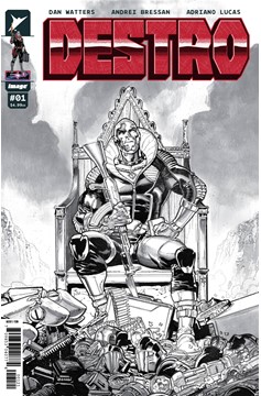 Destro #1 San Diego ComicCon 2024 Px B&W Variant Edition (Of 5)