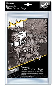 Ultra-Pro Resealable Silver Comic Bags (100ct)