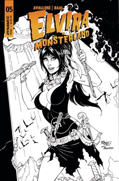 Elvira In Monsterland #5 Cover F 1 for 10 Incentive Royle Black & White