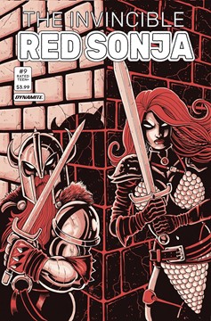 Invincible Red Sonja #9 Cover N Last Call Teenage Mutant Ninja Turtles Homage Haeser