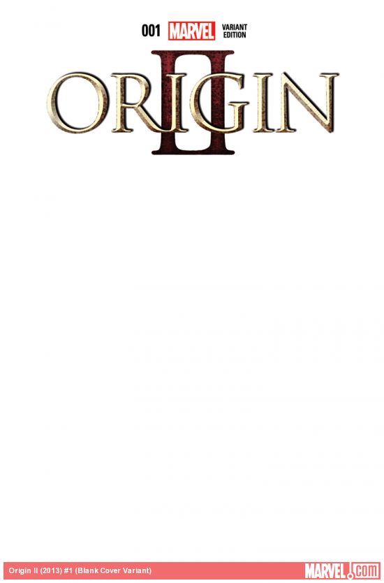 Origin II #1 (Blank Cover Variant) (2013)