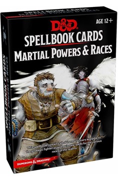 Dungeons & Dragons Spellbook Cards Deck Martial Powers & Races