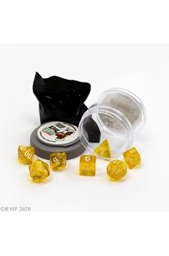 Pizza Dungeon Dice Clear Yellow