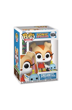 Sonic The Hedgehog Cream Funko Pop! Vinyl Figure With Cheese Buddy #1034