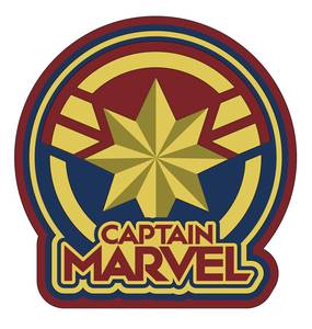 Captain Marvel Logo Soft Touch PVC Magnet