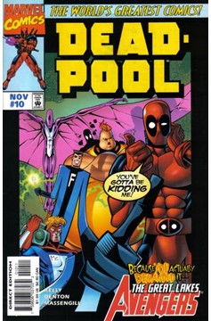 Deadpool #10 [Direct Edition]-Very Fine (7.5 – 9) [Great Lakes Avengers Become The Lightning Rods]