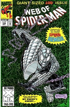 Web of Spider-Man #100 [Direct]-Fine (5.5 – 7) [Debut of The Silver Spider-Armor]