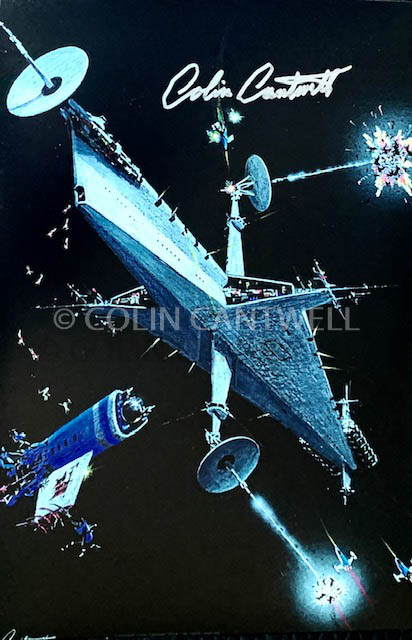 C3 Opening Battle Scene 12X18 Signed Cantwell