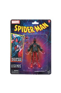Spider-Man Retro Marvel Legends Miles Morales Spider-Man 6-Inch Action Figure