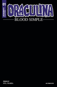 Draculina Blood Simple #1 Cover W Last Call Black Blank Authentix