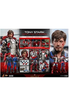 Tony Stark (Mark V Suit Up Version) Deluxe
Sixth Scale Figure By Hot Toys