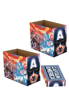 Marvel Captain America Patriot 5 Pack Short Comic Storage Box