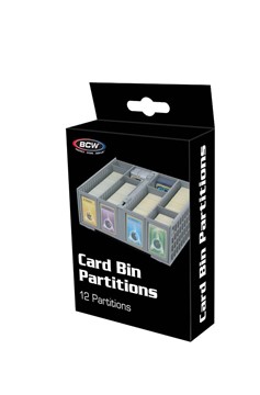 Collectible Card Bin Partitions - Grey (12)