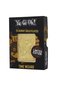 Yu-Gi-Oh! 24K Gold Plated Collectible - Time Wizard