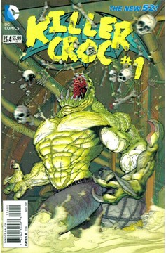 Batman and Robin #23.40 Killer Croc Lenticular Cover (2011)