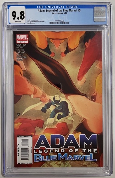 Adam: Legend of The Blue Marvel #5 CGC 9.8