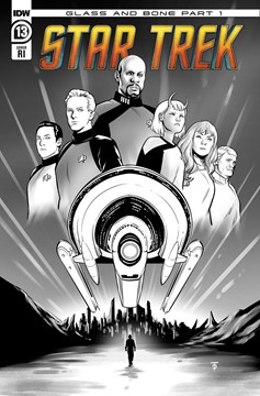 Star Trek #13 Cover To B&W 1 for 10 Incentive