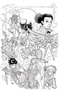 Teen Titans #16 Adult Coloring Book Variant Edition