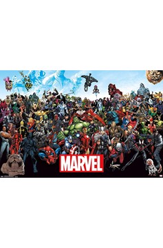 Marvel Characters Line-Up Poster