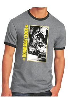 Batman Doomsday Clock Ringer T-Shirt Medium