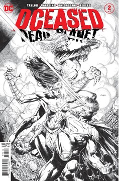 DCeased Dead Planet #2 2nd Printing David Finch Black & White Variant (Of 6)