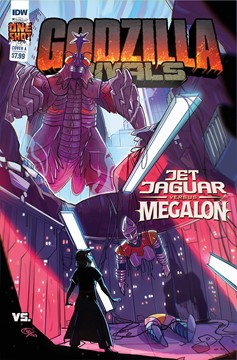Godzilla Rivals #5 Jet Jaguar Vs. Megalon Cover A Huang