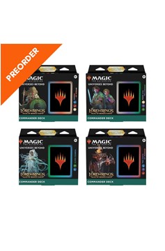 Preorder - Magic The Gathering: Lord of The Rings Commander Deck - All Four