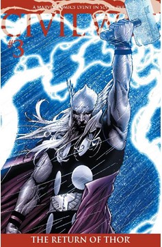 Civil War #3 (2006) 2nd Print Thor Returns Cover