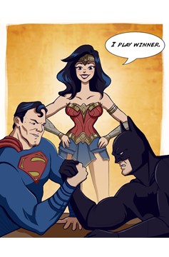 Leann Hill Art - Batman V Superman V Wonder Woman (Small)