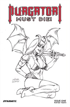 Purgatori Must Die #1 Cover H 1 for 15 Incentive Linsner Line Art