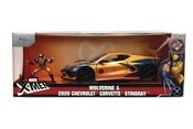 Marvel Wolverine 2020 Corvette W/fig 1/24 Die-Cast Vehicle 