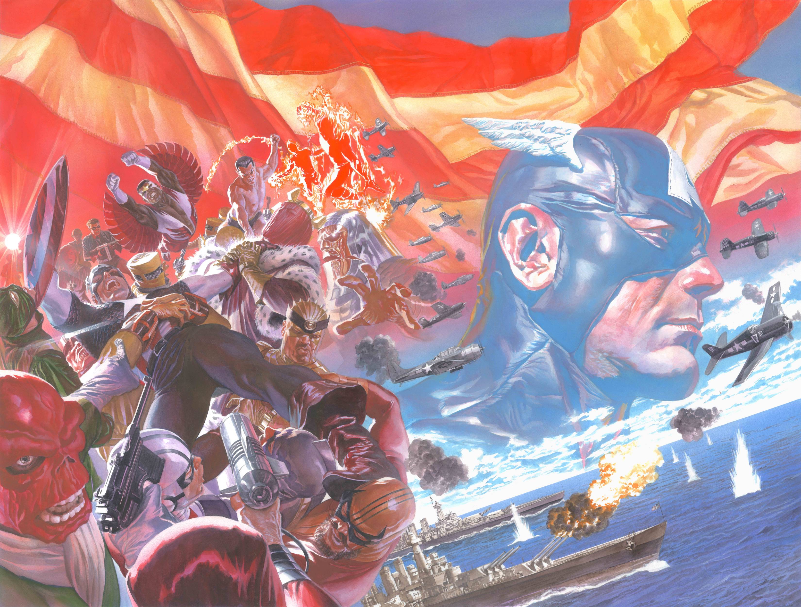 Captain America #1 by Ross Poster