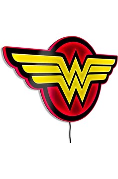 DC Comics Wonder Woman Justice League Led Neon Style Illuminated Superhero Logo Wall Light Wonder Wo