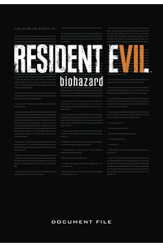 Resident Evil 7 Biohazard Document File Hardcover