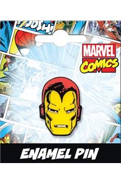 Iron Man Head Enamel Pin