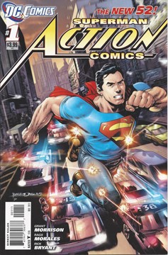 Action Comics #1 [Rags Morales Cover]-Near Mint (9.2 - 9.8) Signed By Rags Morales