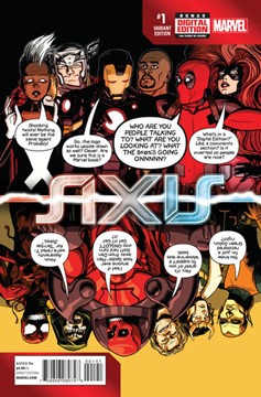 Avengers And X-Men Axis #1 Deadpool Party Variant