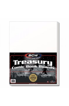 BCW Treasury Backing Boards - 10 1/4" X 13 1/2" (100 Count)