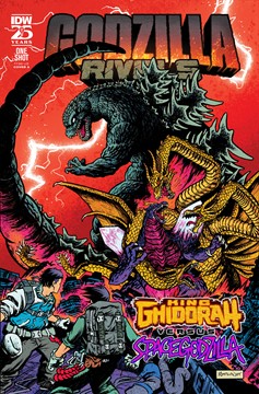 Godzilla Rivals #16 King Ghidorah Vs. Spacegodzilla Cover A Catalan