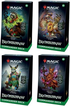 Magic The Gathering Tcg: Bloomburrow Commander Decks -Set of 4