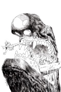 Ultramega by James Harren #6 Cover C 1 for 10 Incentive Matias Bergara Black & White Variant (Mature) (Of 8)